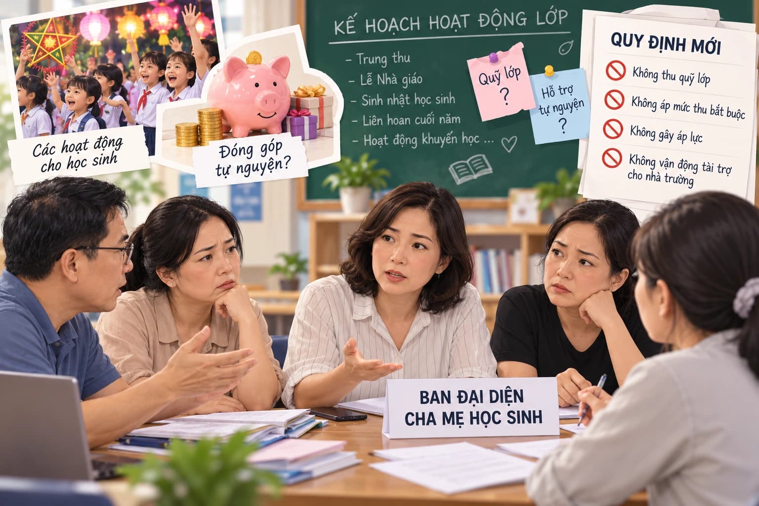 Quy định mới: Hội phụ huynh không còn thu quỹ lớp, quỹ trường, hoạt động học sinh sẽ được tổ chức như thế nào?