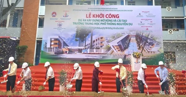 TP.HCM khởi công mở rộng và cải tạo Trường THPT Nguyễn Du với hơn 136 tỉ đồng đầu tư