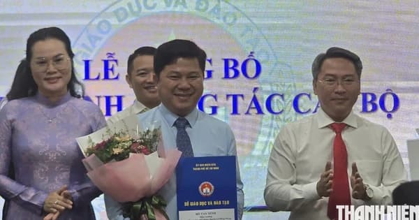 Chánh văn phòng Sở GD-ĐT TP.HCM nhận nhiệm vụ Hiệu trưởng Trường THPT chuyên Lê Hồng Phong